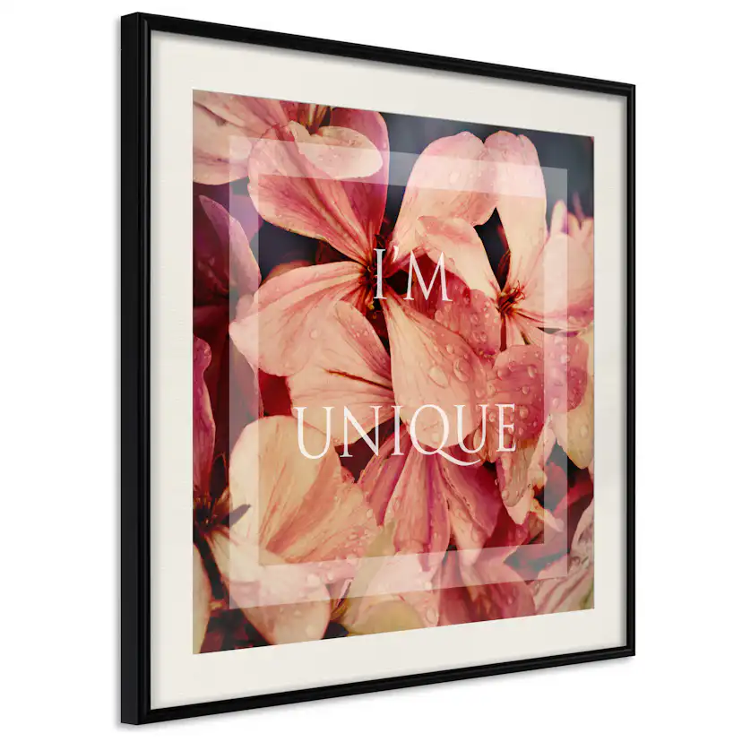 Poster Artgeist Affisch I'm Unique Fyrkantig