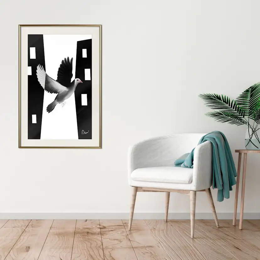 Poster Artgeist Affisch White Dove