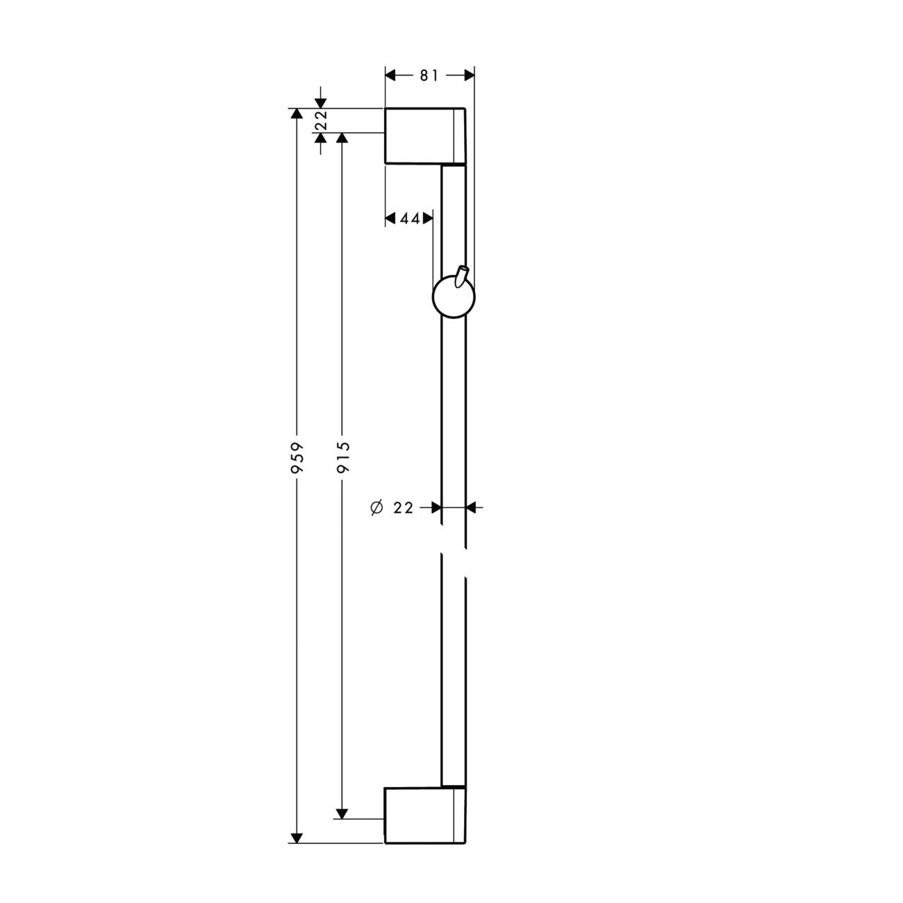 Duschstång Hansgrohe Crometta Krom