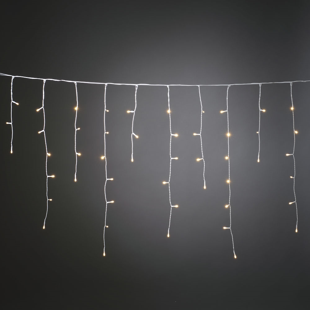 IstappsSlinga Gnosjö Konstsmide 80 Varmvita LED Frostad