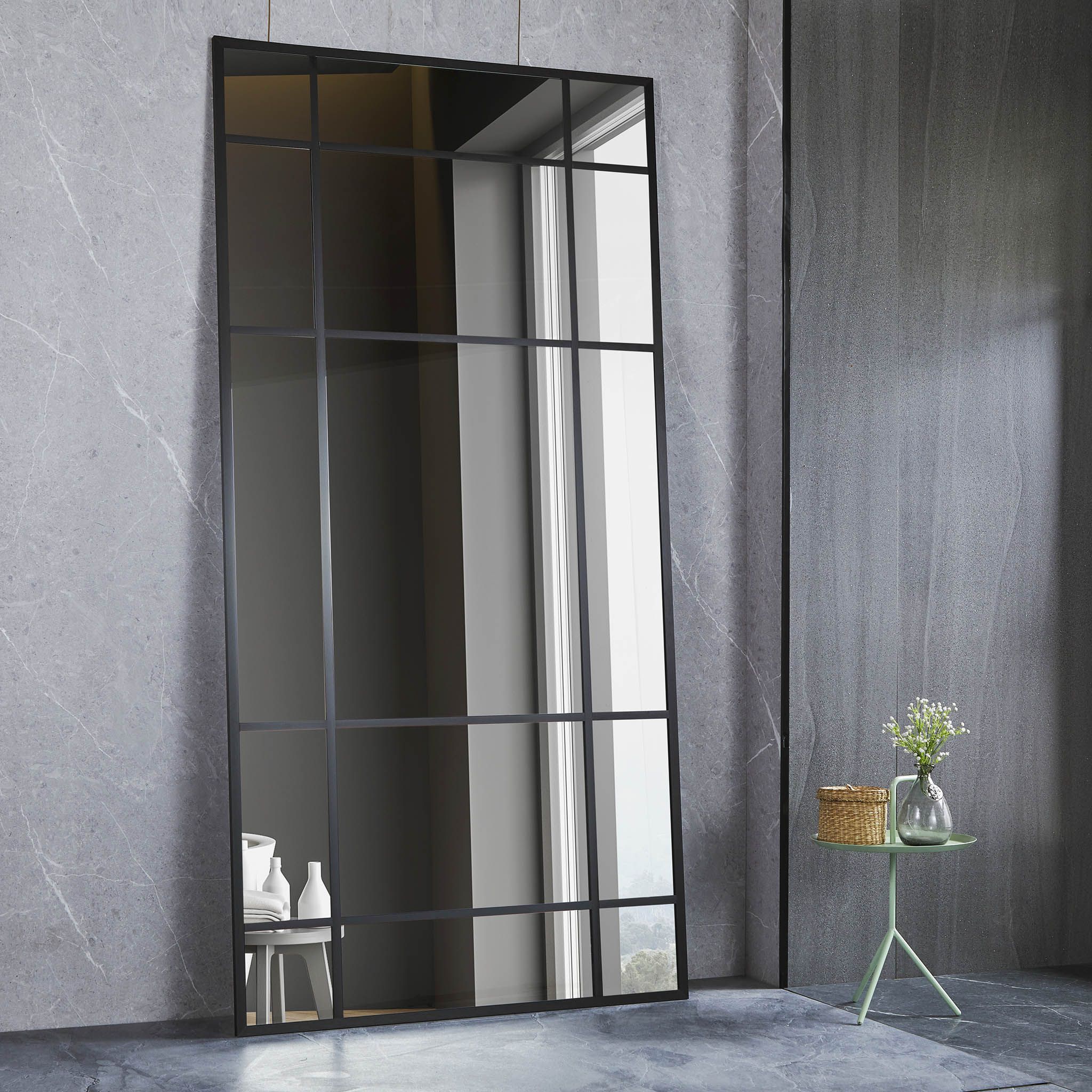 Hallspegel Lyfco Rektangulär Svart