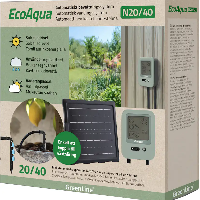 Droppbevattning Greenline N20/40 EcoAqua Automatiskt System