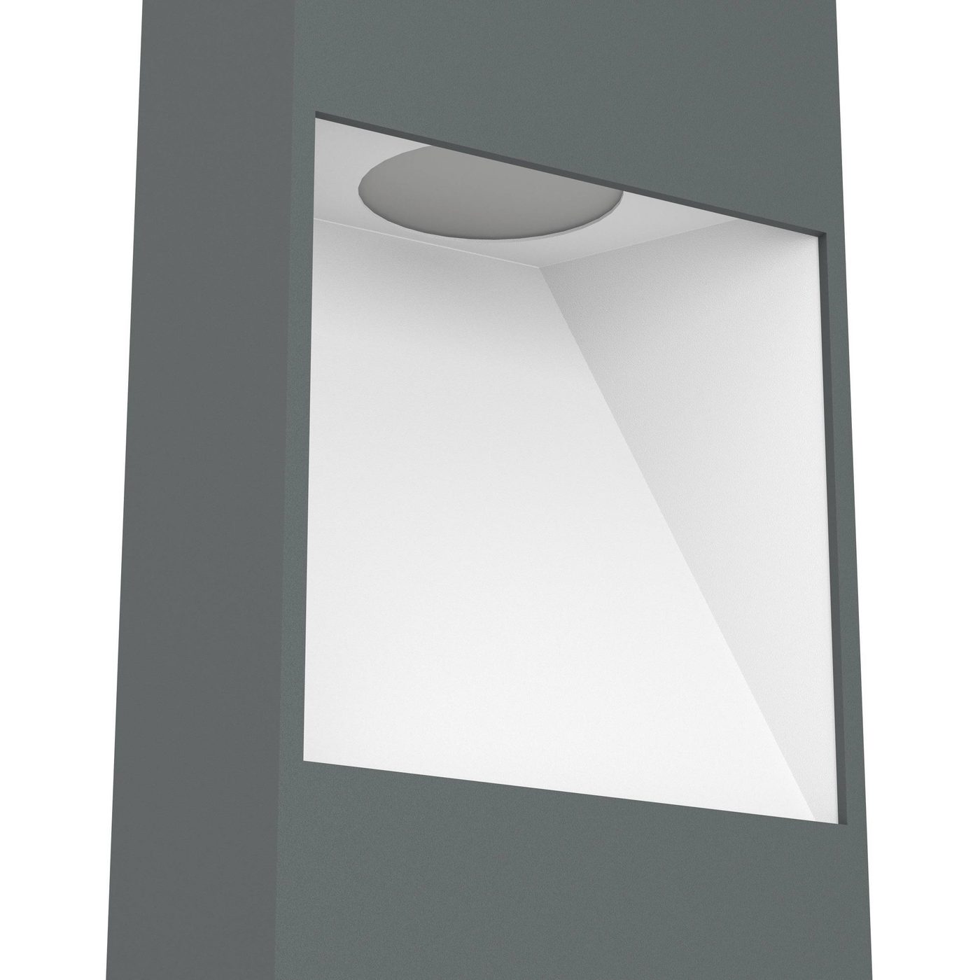 AL-LED-SOCKEL ANTHRAZIT/WEISS 'MANFRIA' 380 mm