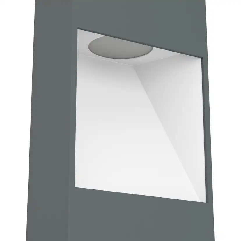AL-LED-SOCKEL ANTHRAZIT/WEISS 'MANFRIA' 380 mm