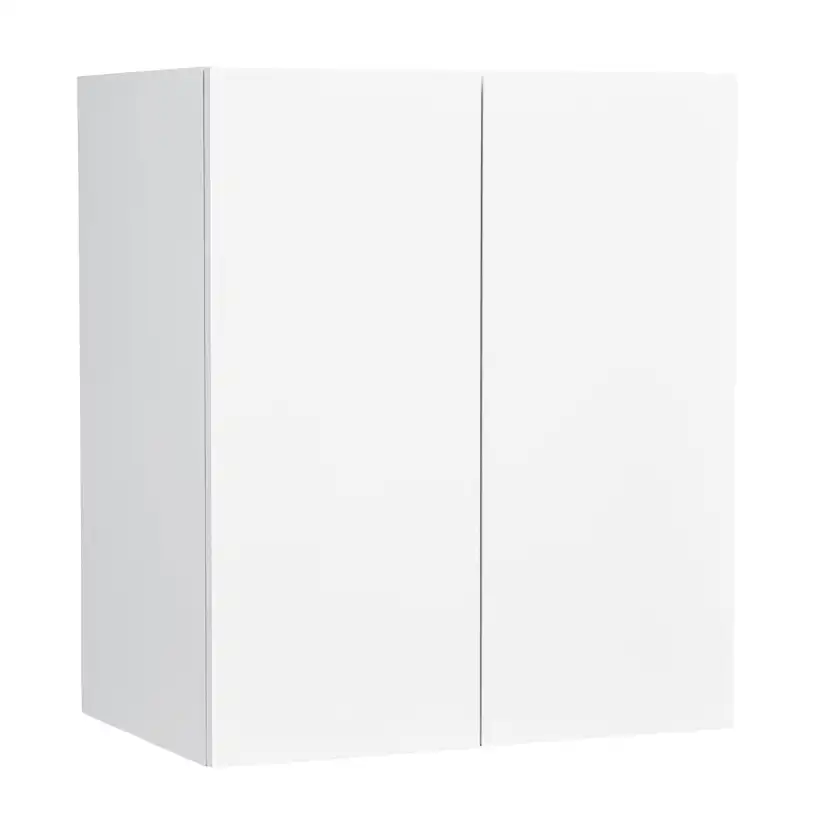 Al Isella Väggskåp 60X39 Vit Hb Högblank Vit, BxD: 600x390 mm, Dubbel Luckor