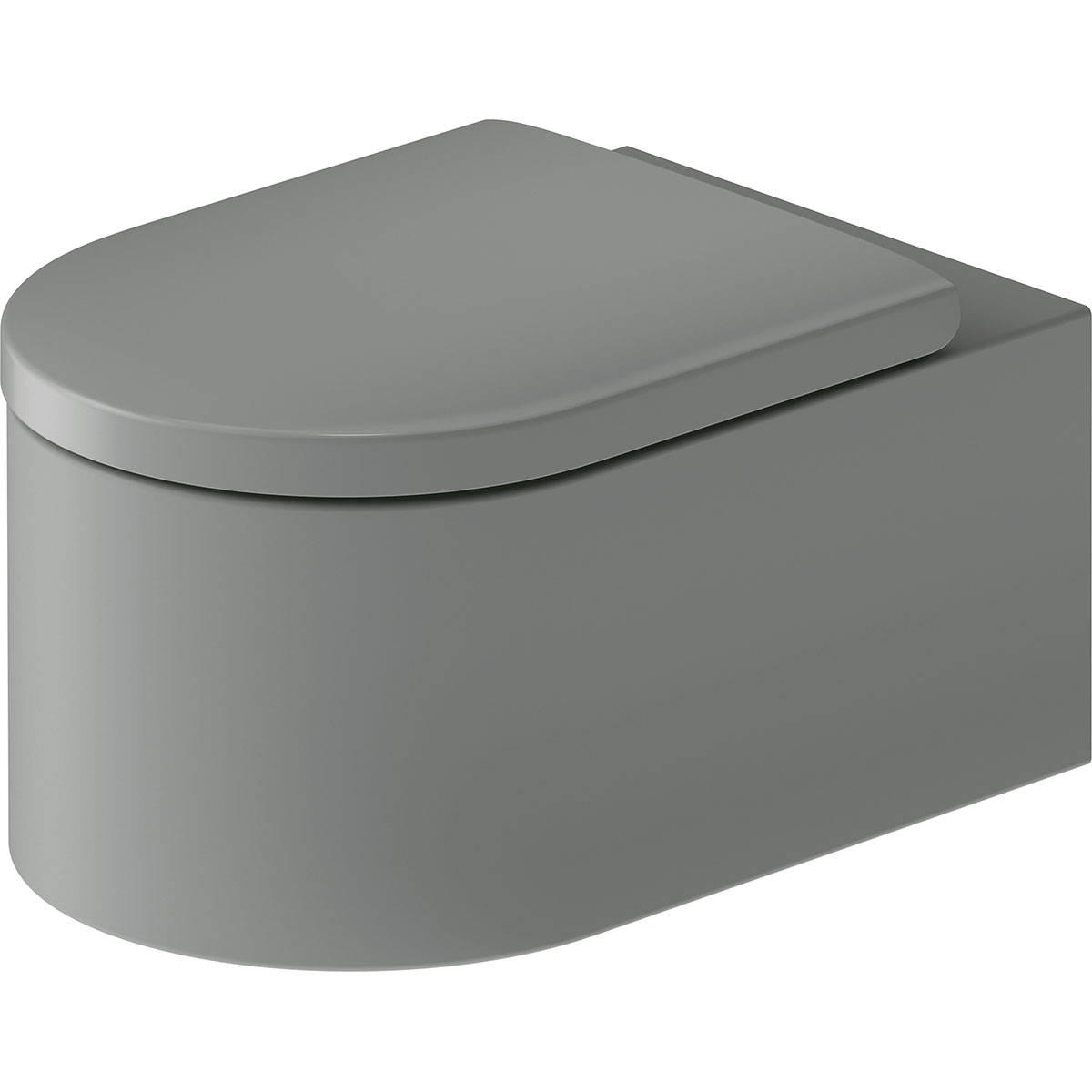 WC vägg, Ytterfärg Ljusgrå Matt 570 mm Ljusgrå