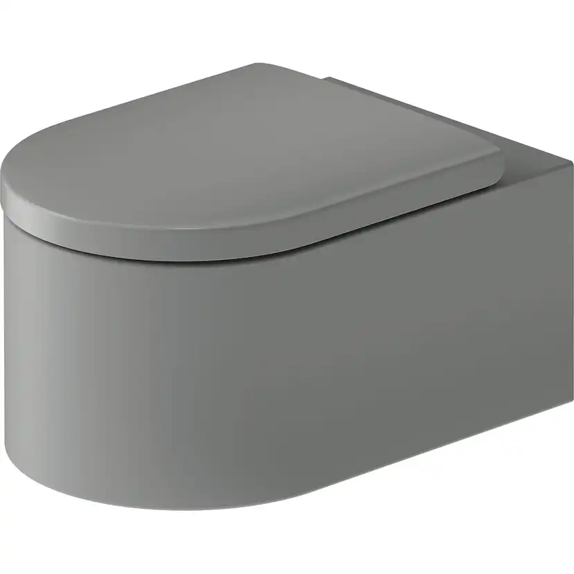 WC vägg, Ytterfärg Ljusgrå Matt 570 mm Ljusgrå