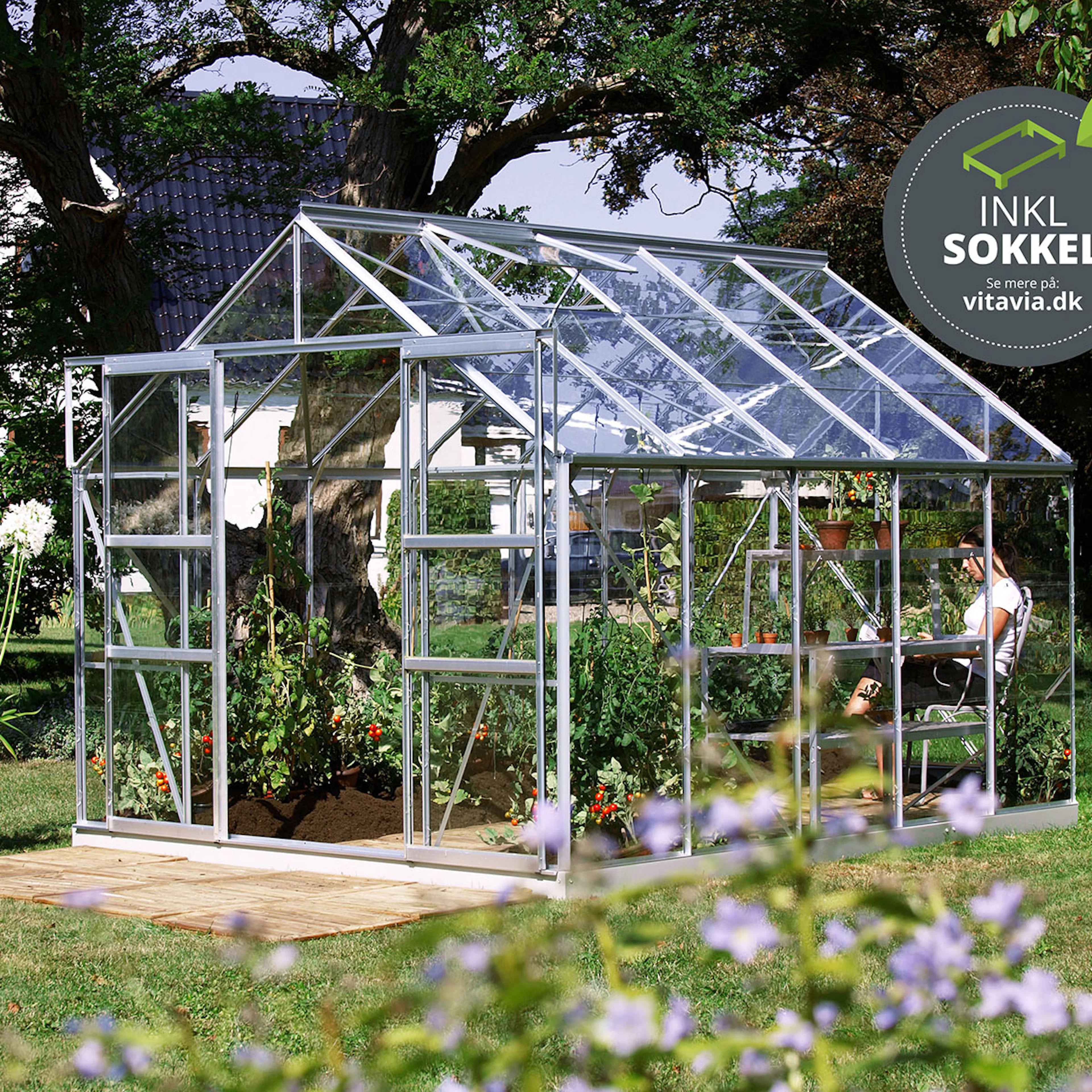 VITAVIA MARS 8300 ALU 3MM DELAT GLAS M/SOCKEL Aluminium