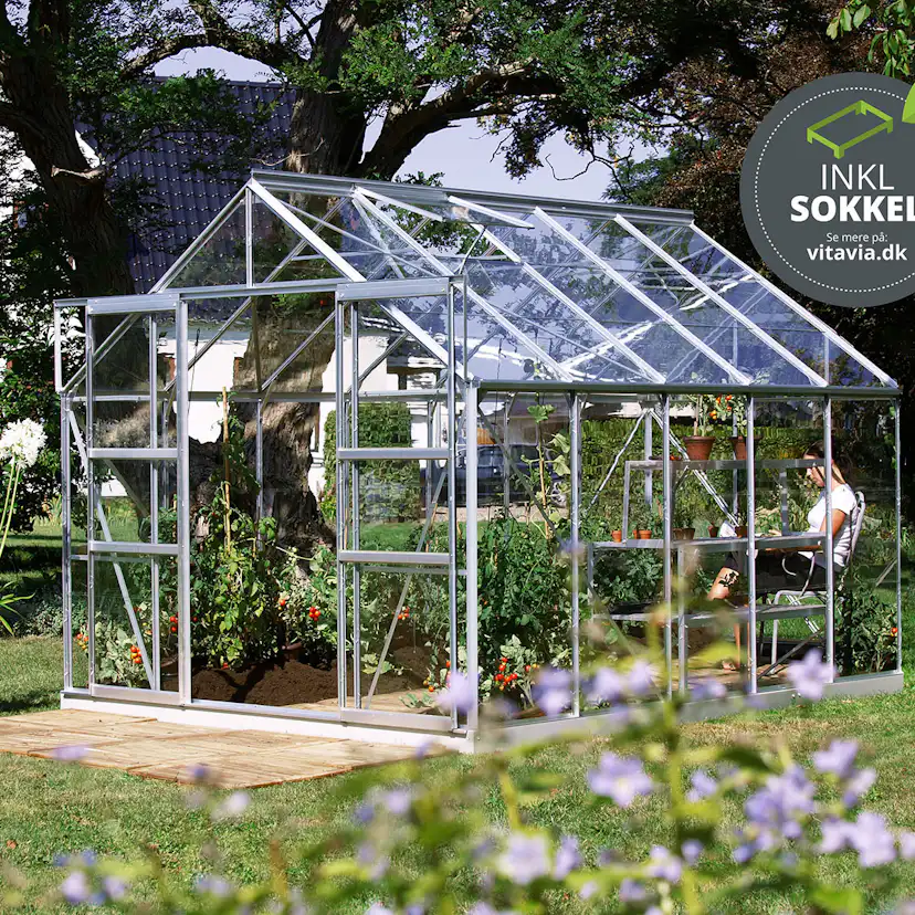 VITAVIA MARS 8300 ALU 3MM DELAT GLAS M/SOCKEL Aluminium