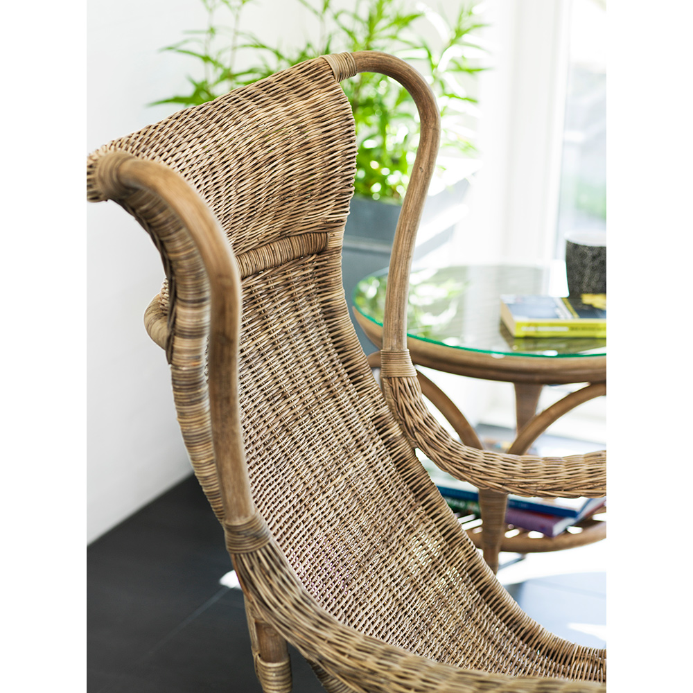 Loungeset Hillerstorp Praktö Fåtölj med Fotpall och Utebord