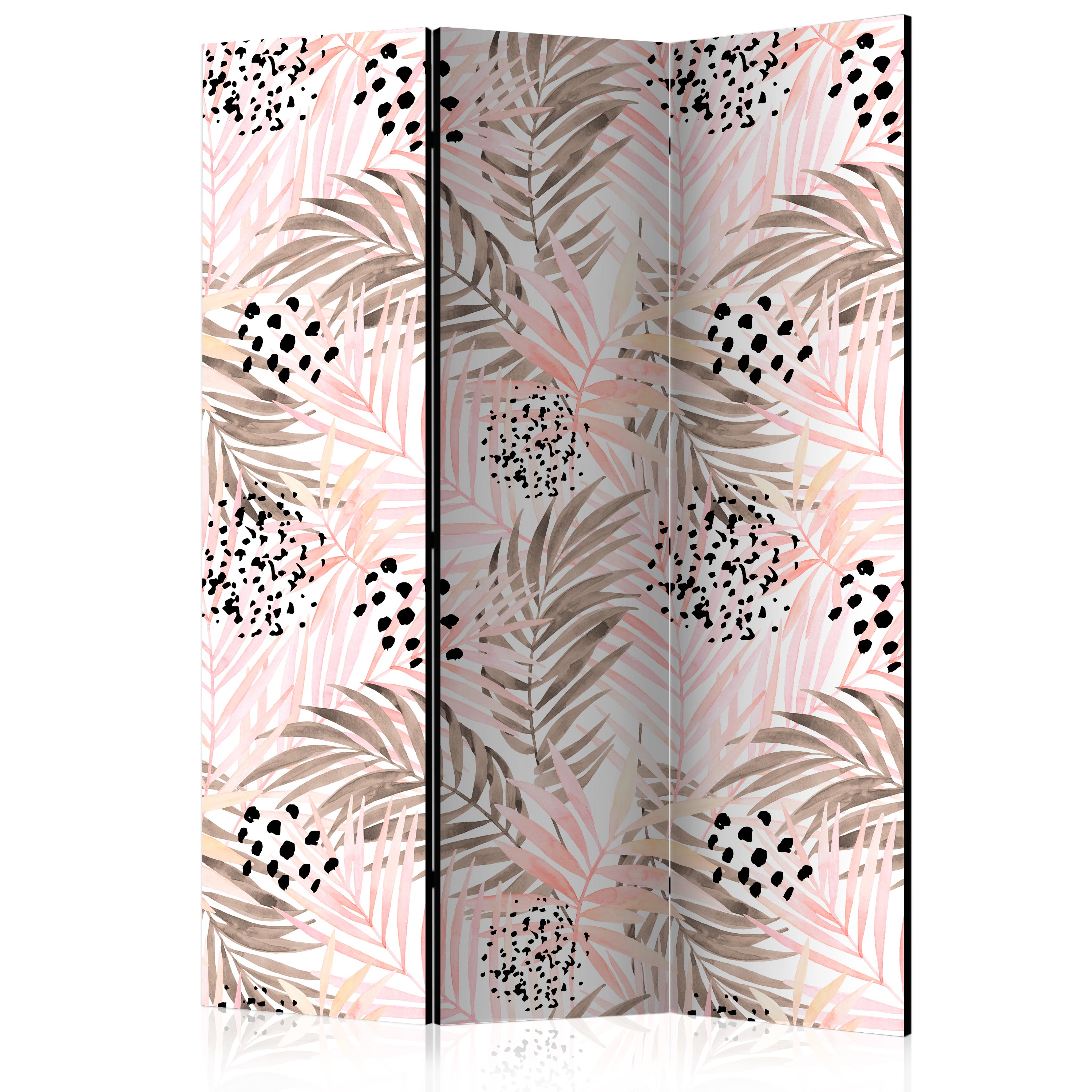Rumsavdelare Skärmvägg Arkiio Pink Palm Leaves 135x172 cm