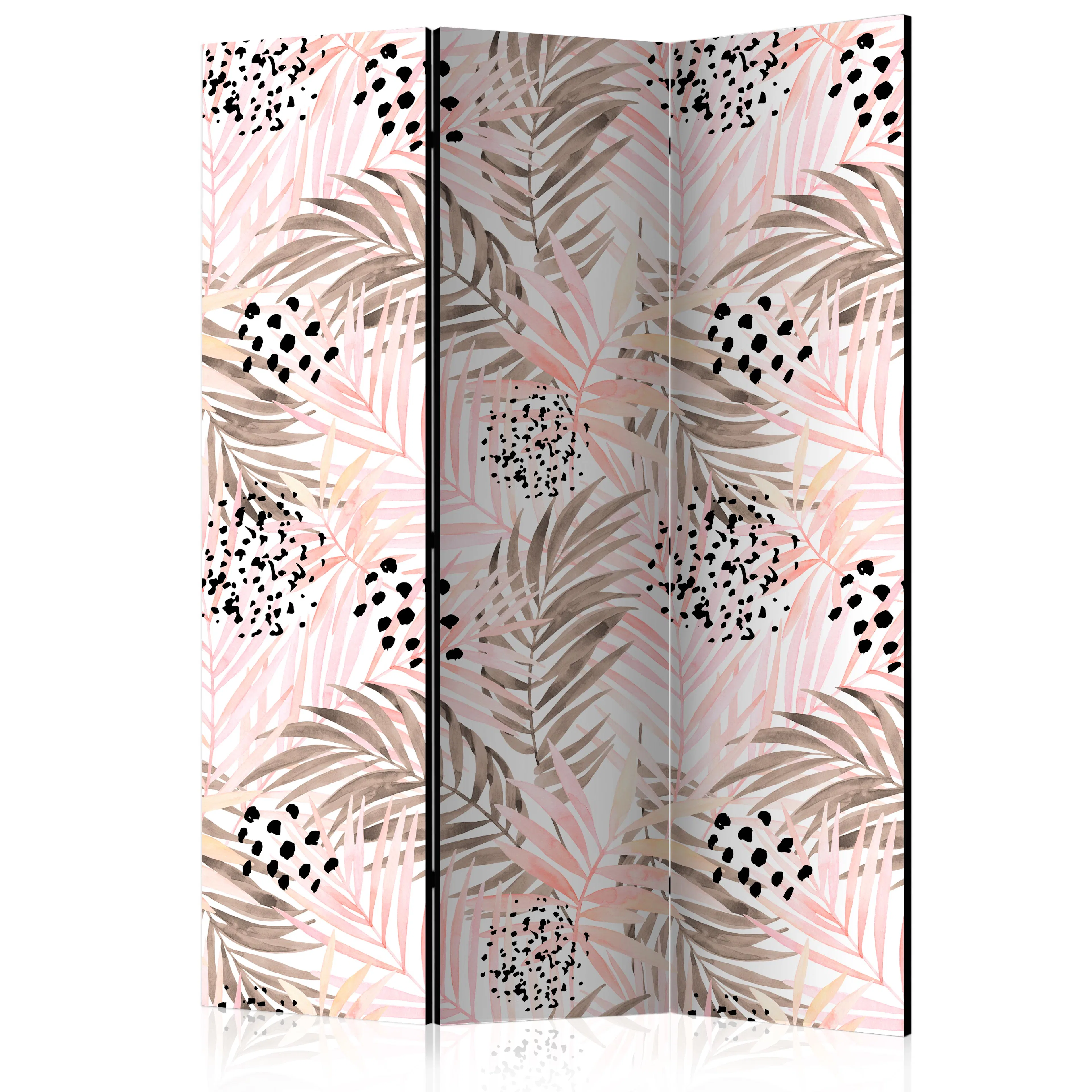 Rumsavdelare Skärmvägg Arkiio Pink Palm Leaves 135x172 cm