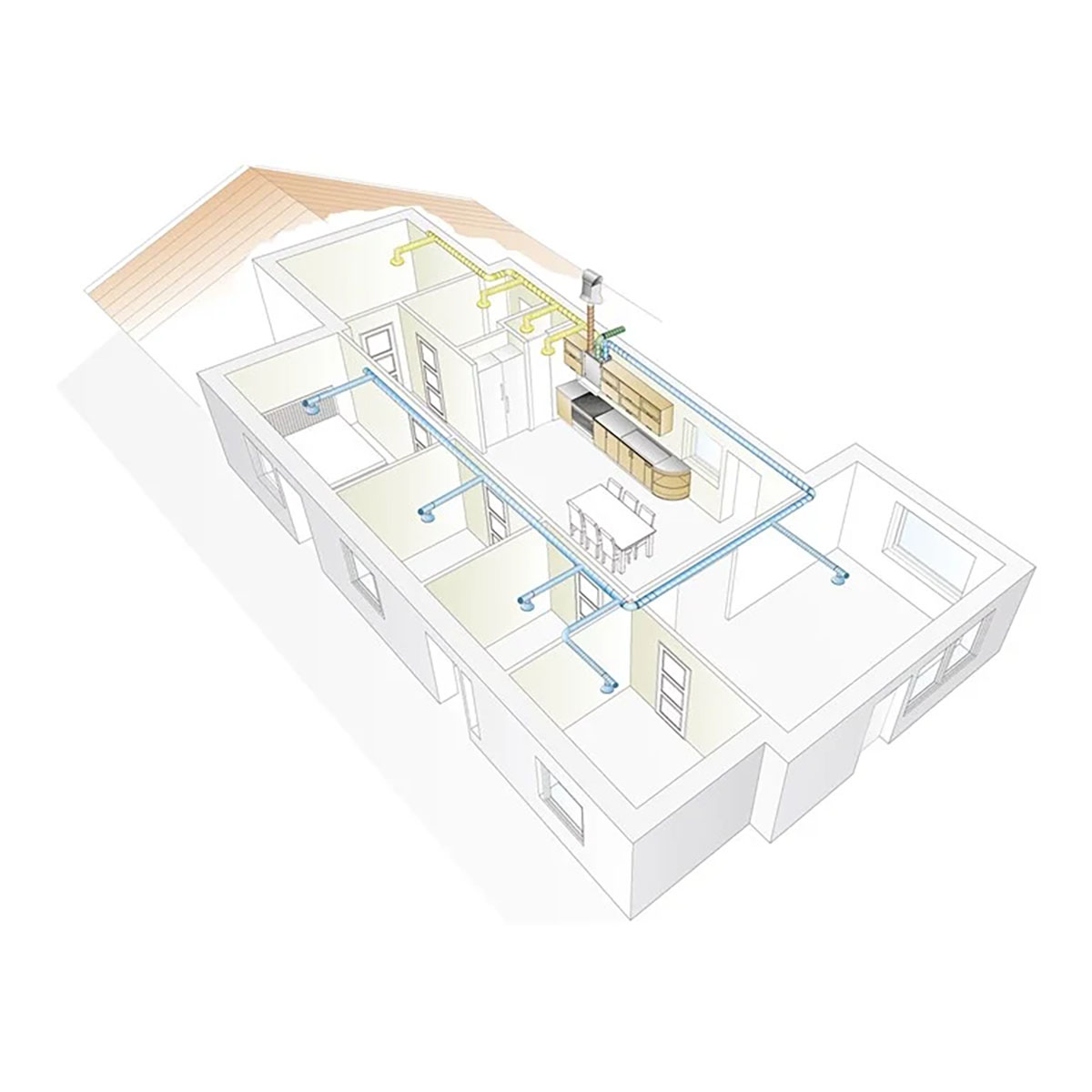 Aggregat Swegon Casa R2 Smart Rh 700W för Värme & Ventilation