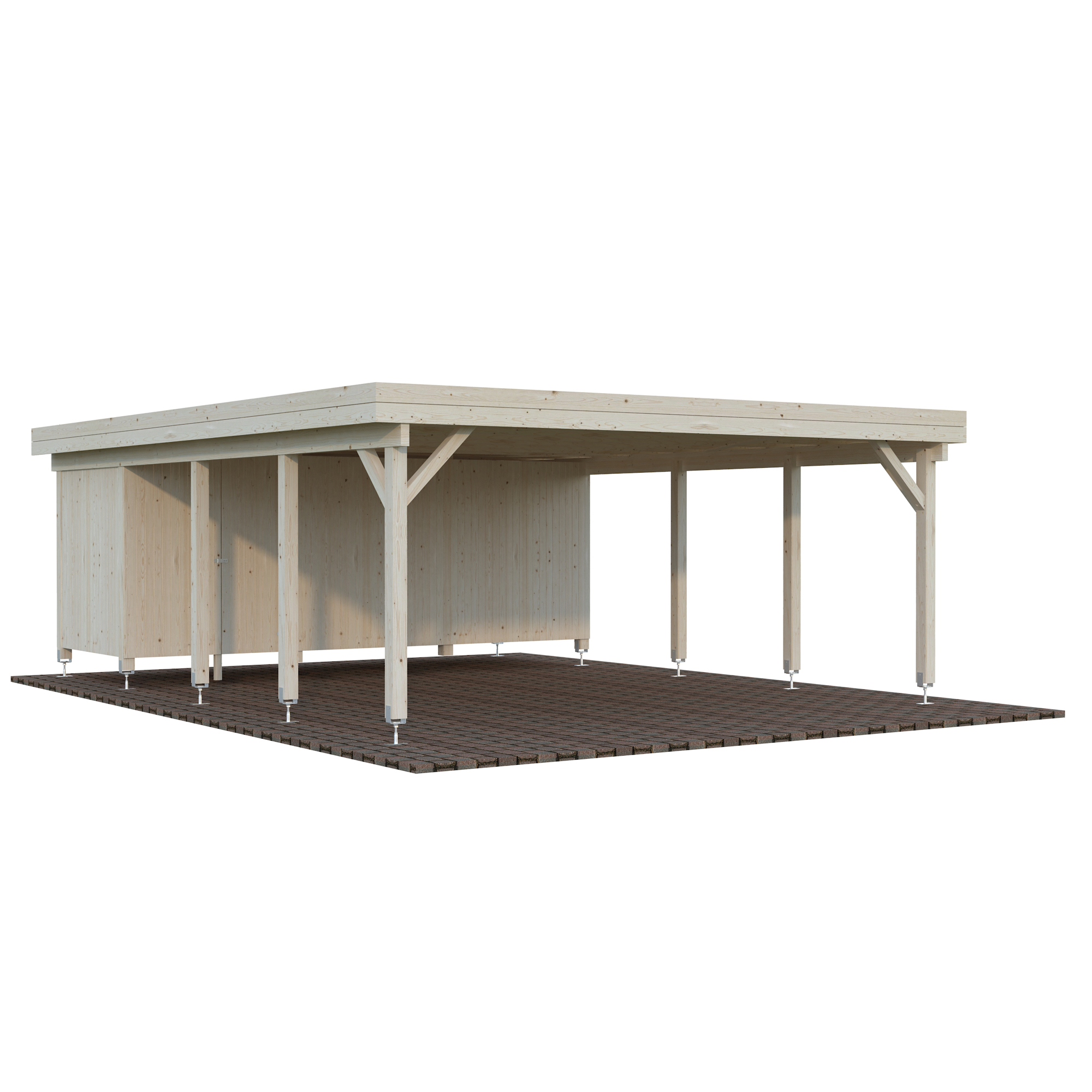 Carport Palmako Karl 40,6 m2 med Förråd