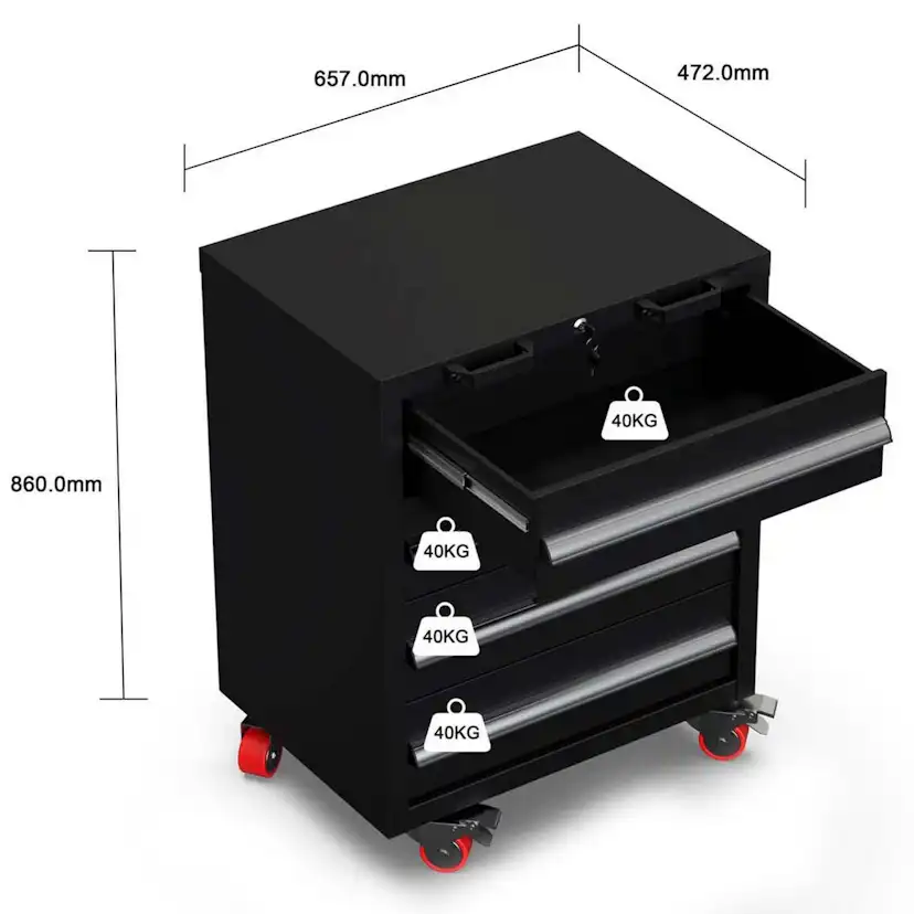 Verktygsskåp Timco Elite 450x60x205 cm