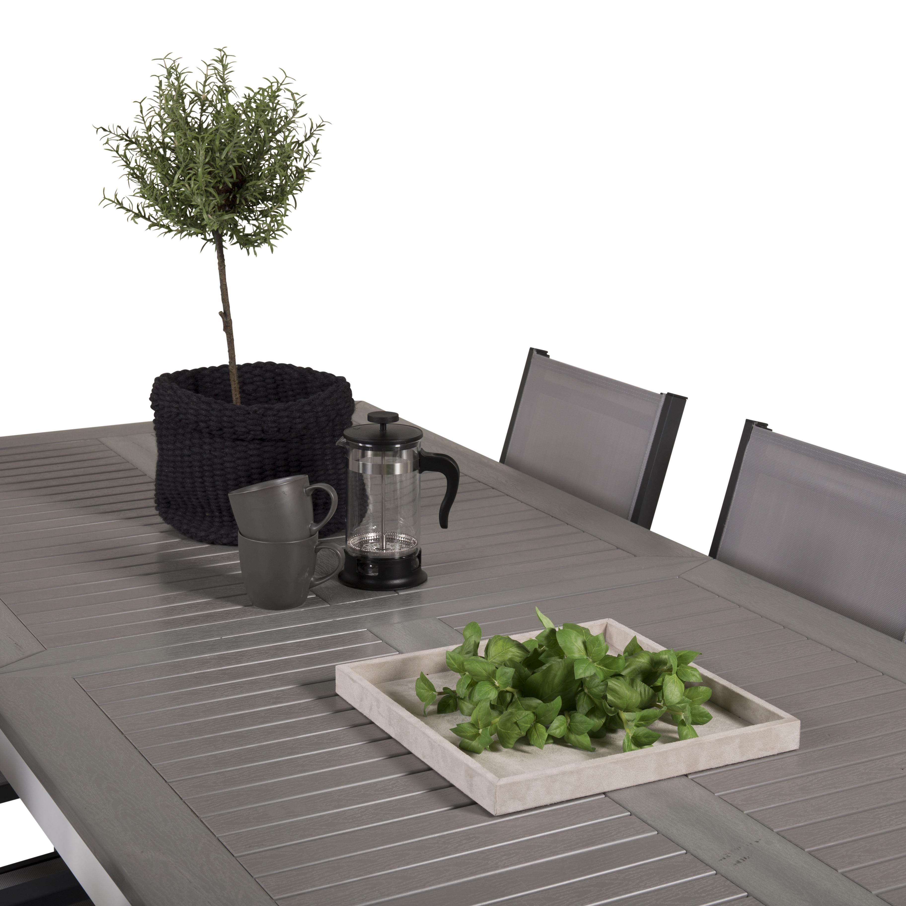 Matgrupp Venture Home Aleyna 224/324 med 6 Copacabana Karmstolar