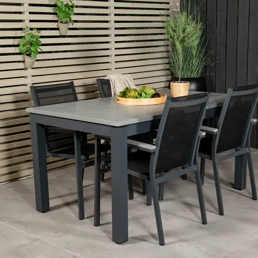 Matgrupp Venture Home Aleyna 160/240 med 4 Pincy Stolar