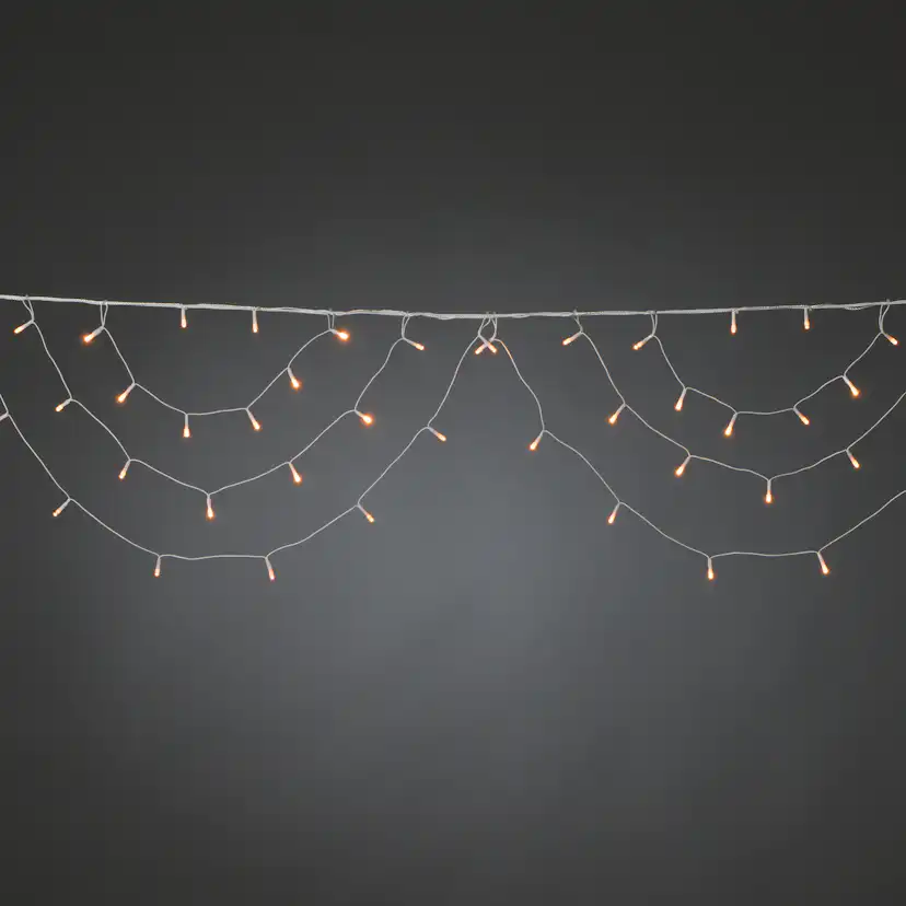 Istappsslinga Gnosjö Konstsmide Bågar 184L Amber LED