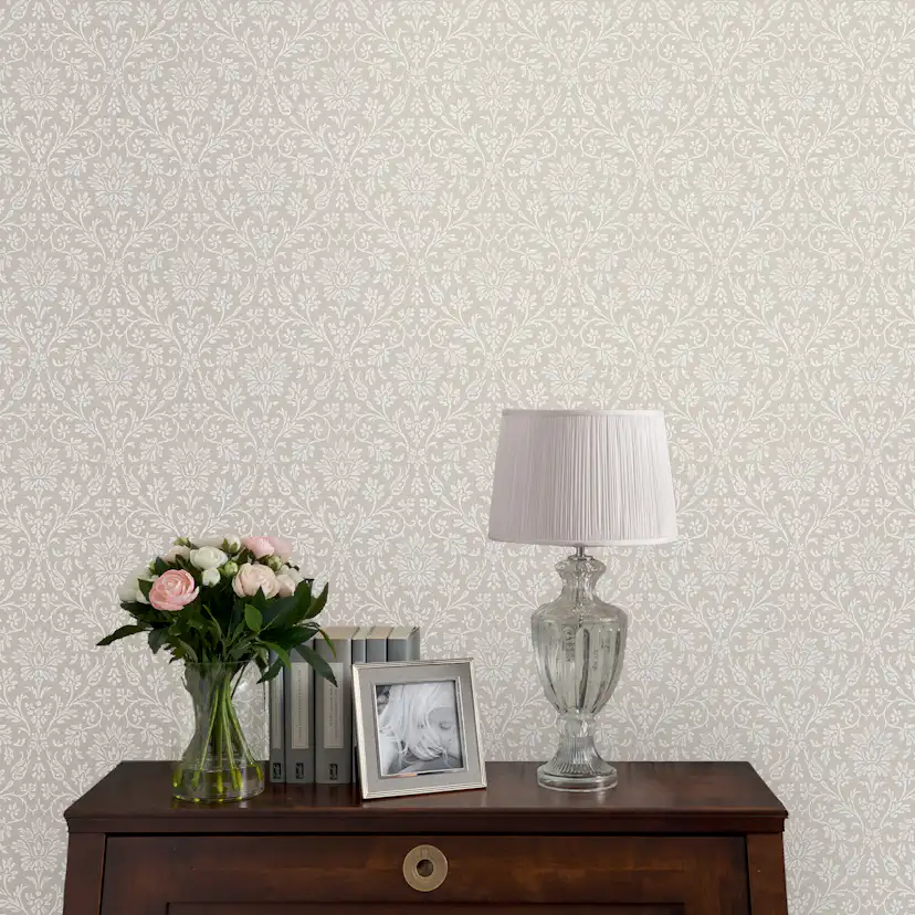 Tapet Laura Ashley Annecy Dove Gra