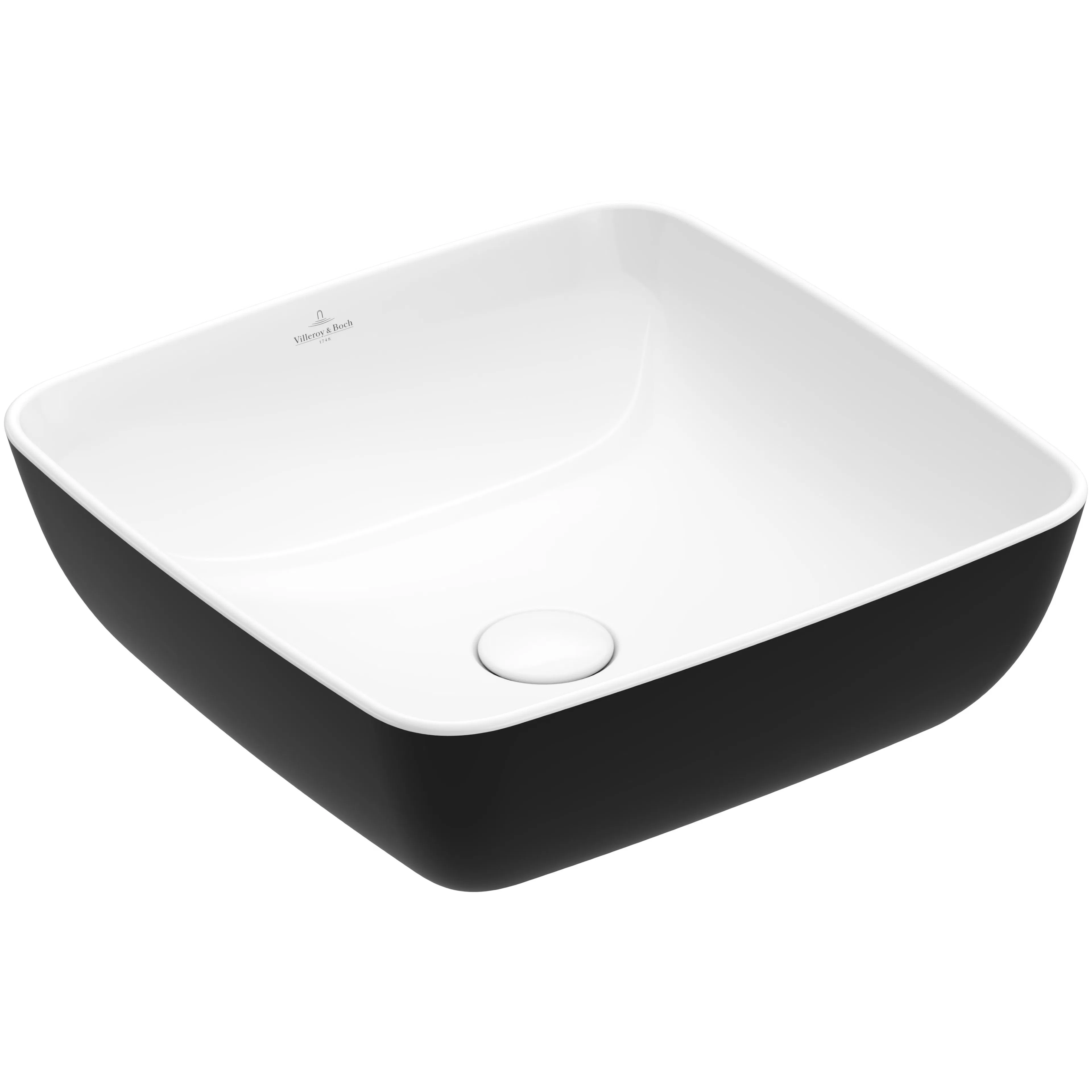 Tvättställ villeroy & Boch Artis 417841BCT8 Coal Black, för Väggmonterad blandare