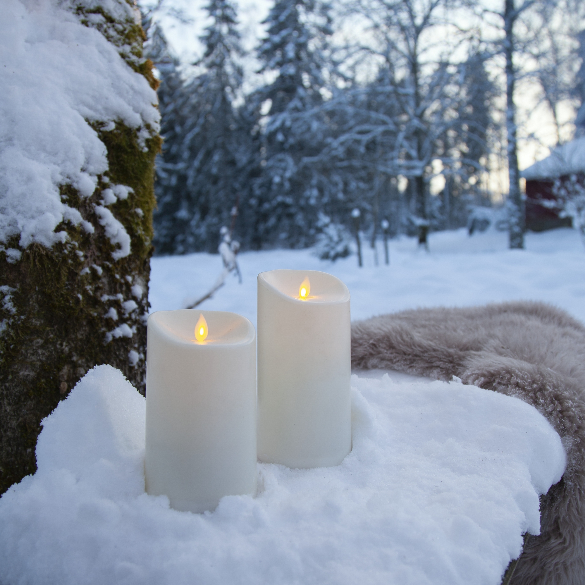 LEDBlockljusM-Twinkle Höjd: 15 cm
