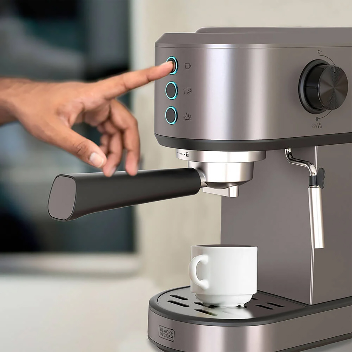 Espressomaskin BLACK+DECKER 20 Bar Flerfärgad - Kaffebryggare & Kaffekokare