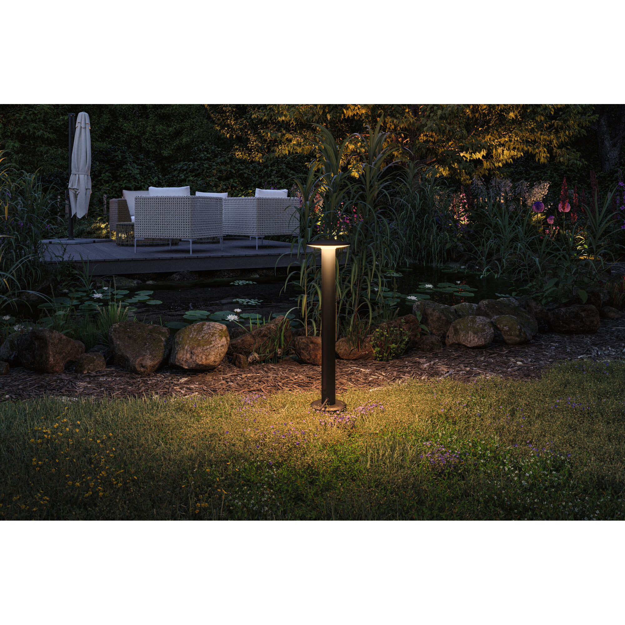 Pollare LED Paulmann Plate Plug & Shine IP44 24V Ljus: Gold Light (insektsvänlig)