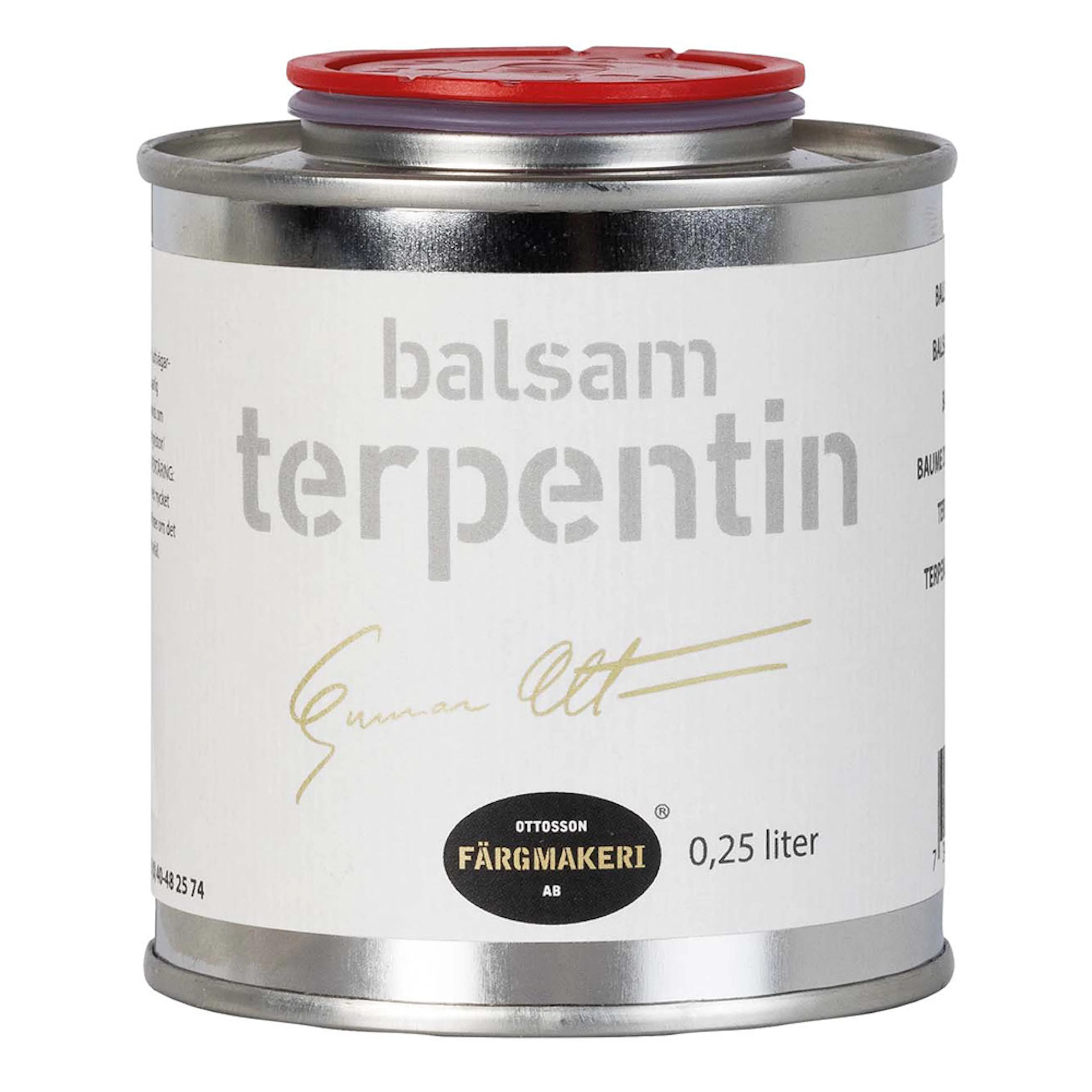 BALSAMTERPENTIN 0,25L Burk storlek: 0,25 Liter