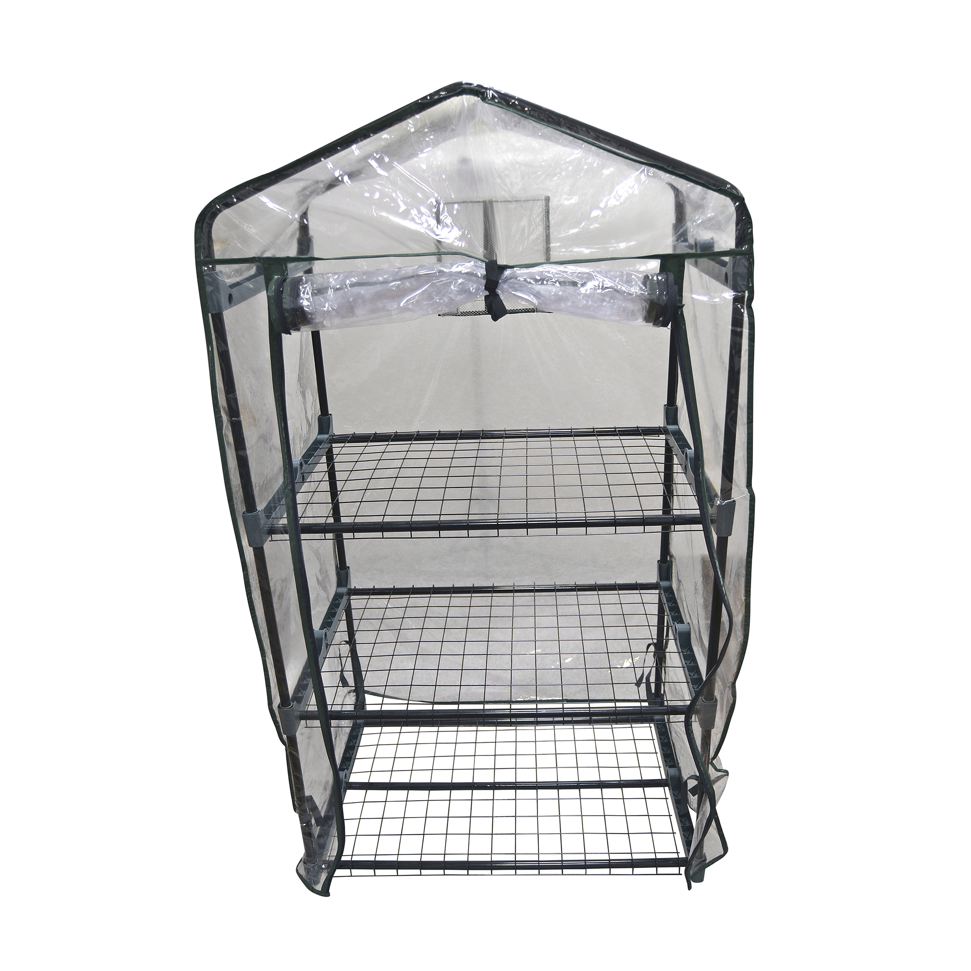 Växthus Plast Home it Mini Drivhus med 3 Hyllor,124 cm