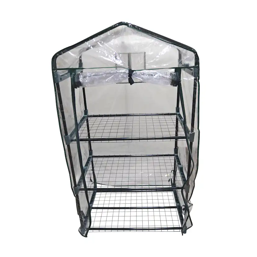 Växthus Plast Home it Mini Drivhus med 3 Hyllor,124 cm