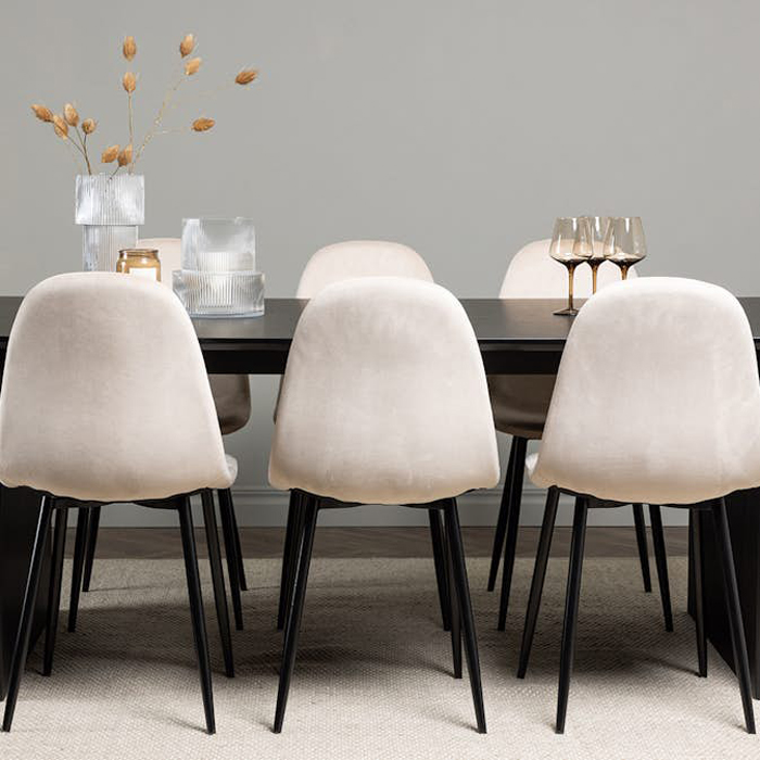 Matgrupp Venture Home Vail med 6 Polar Stolar Sammet