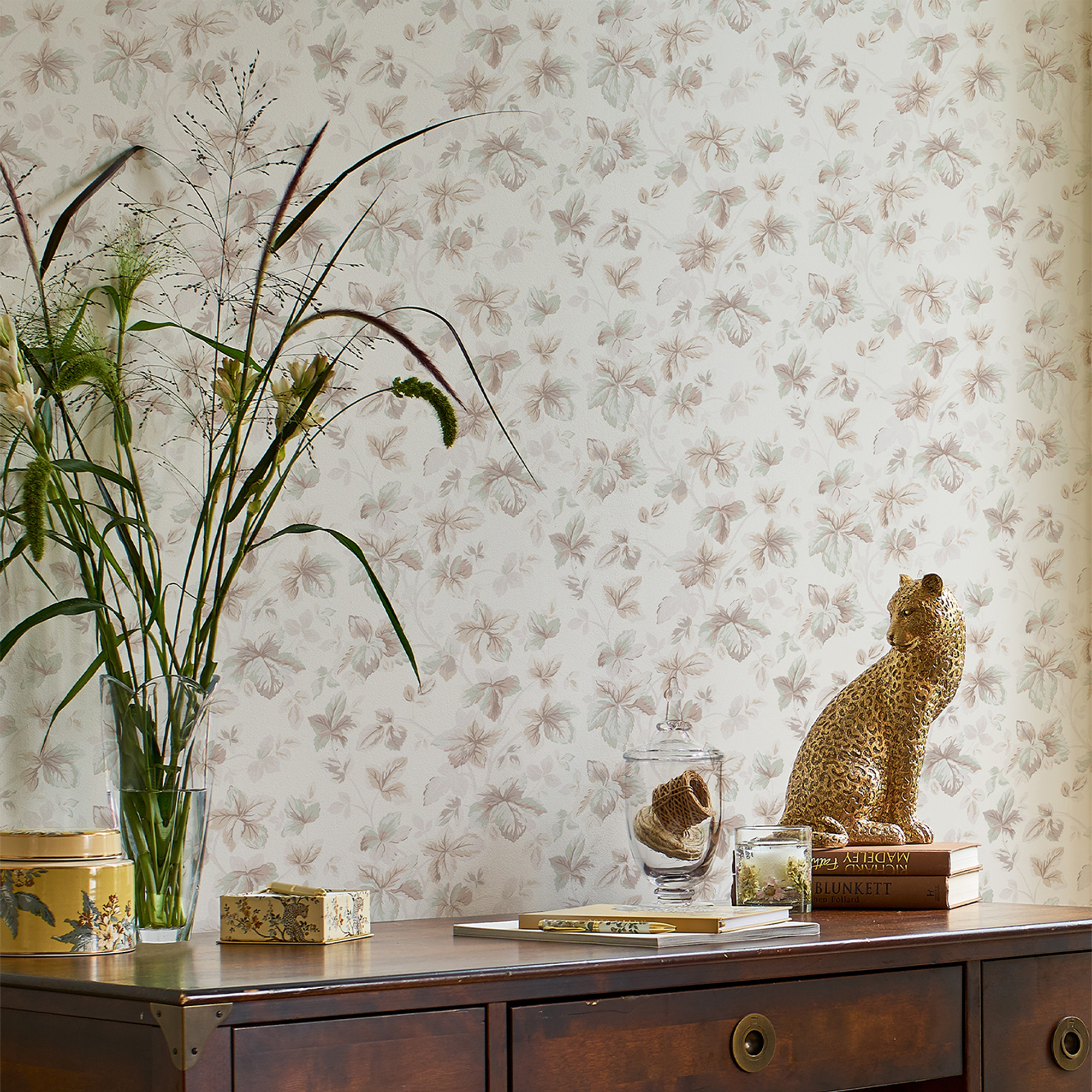 Tapet Laura Ashley Autumn Leaves Natural 118481