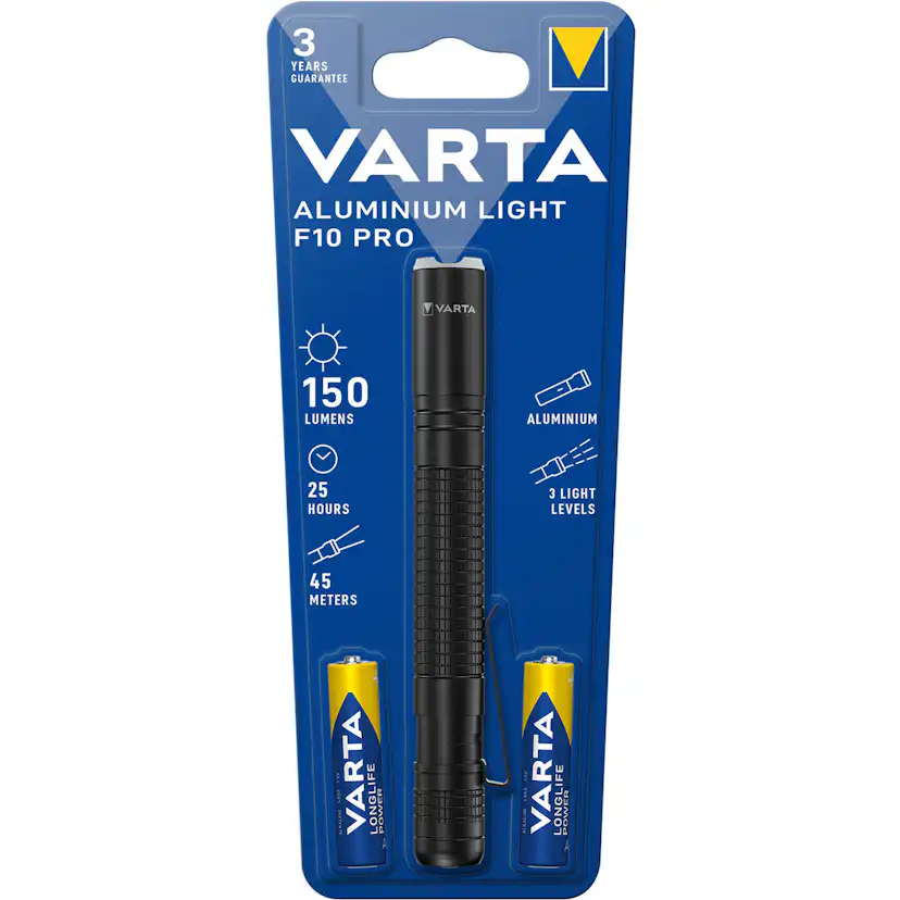 Ficklampa Varta Aluminium Light F10 Pro 150 lm