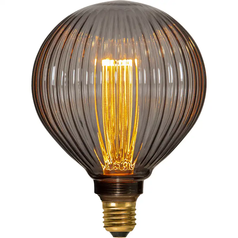 LED-lampa E27 G125 Decoled New Generation Classic Svart