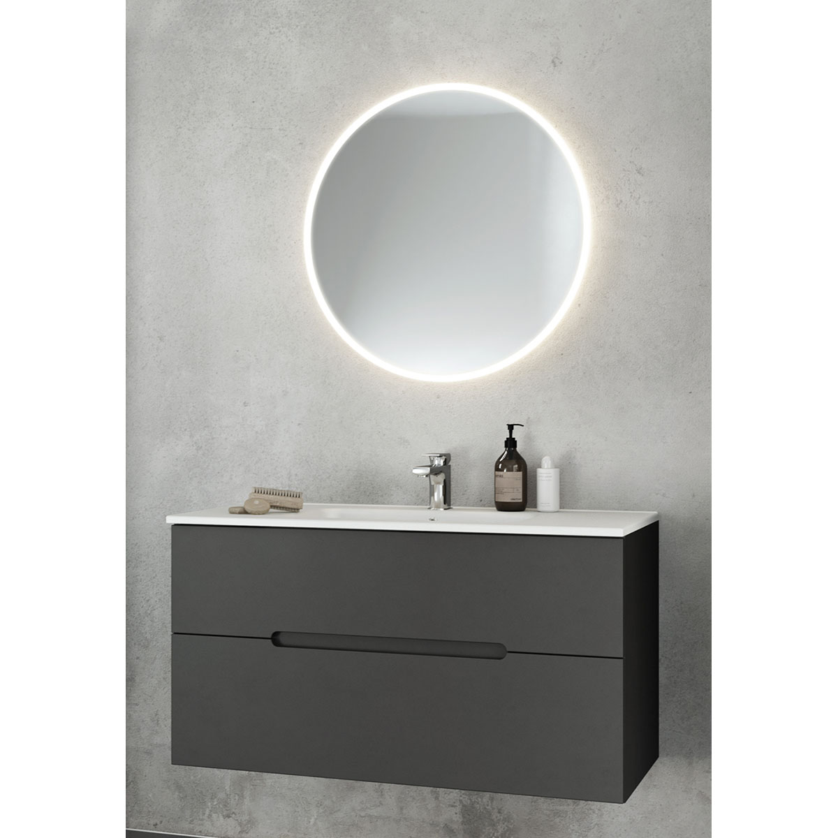 Spegel Hafa Store Rund LED