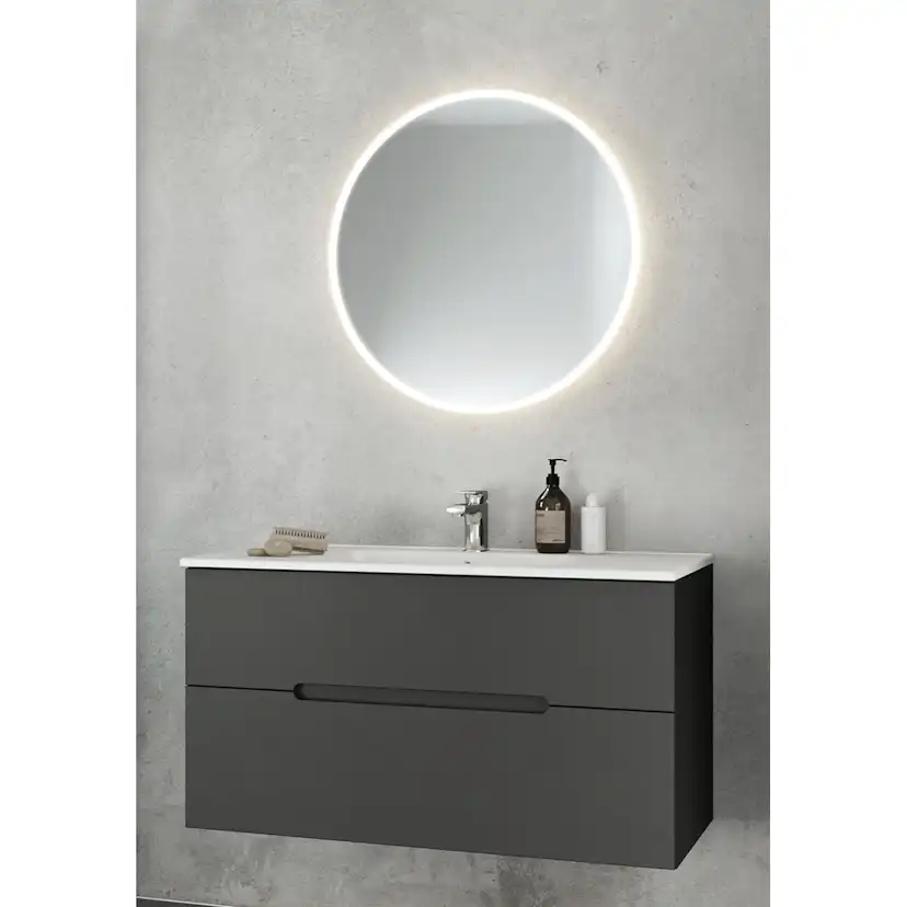 Spegel Hafa Store Rund LED
