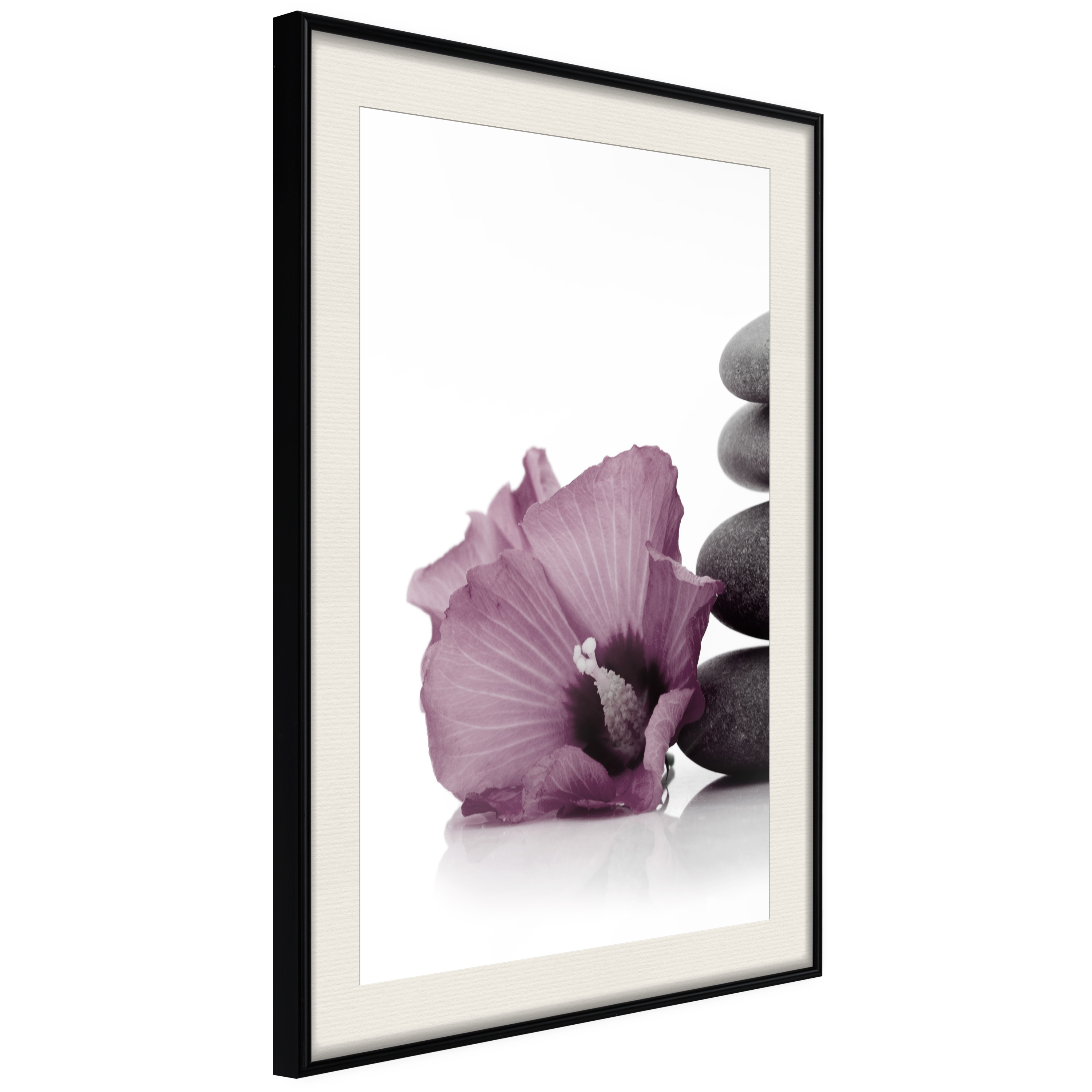 Affisch - Stone Consolation [Poster] 40x60 Svart ram med passepartout, 40x60 cm