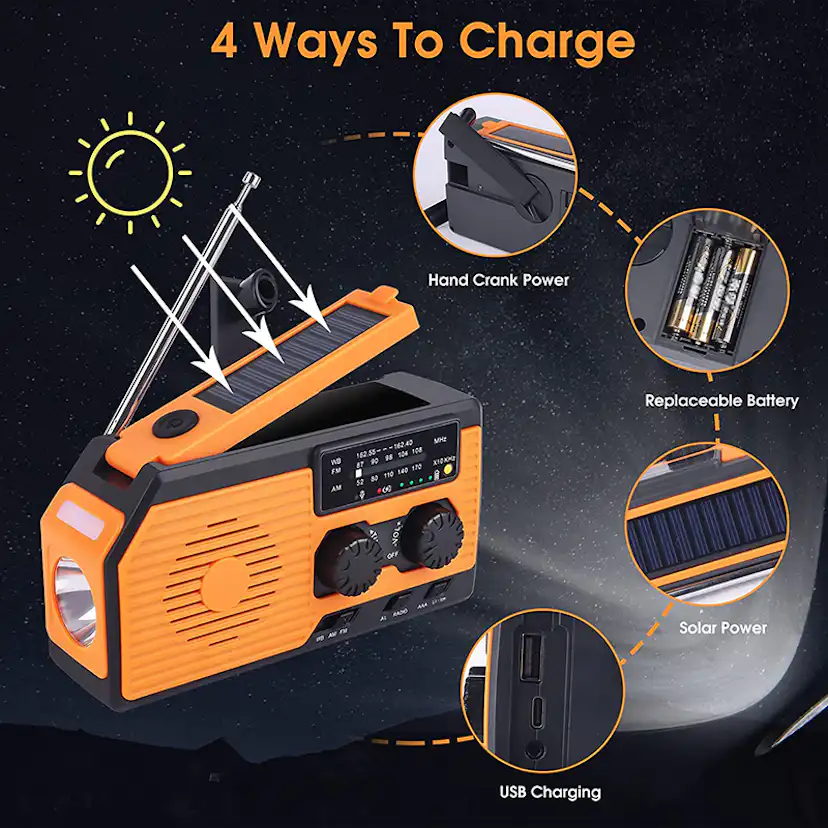 Vevradio Briv FM/AM Med Powerbank