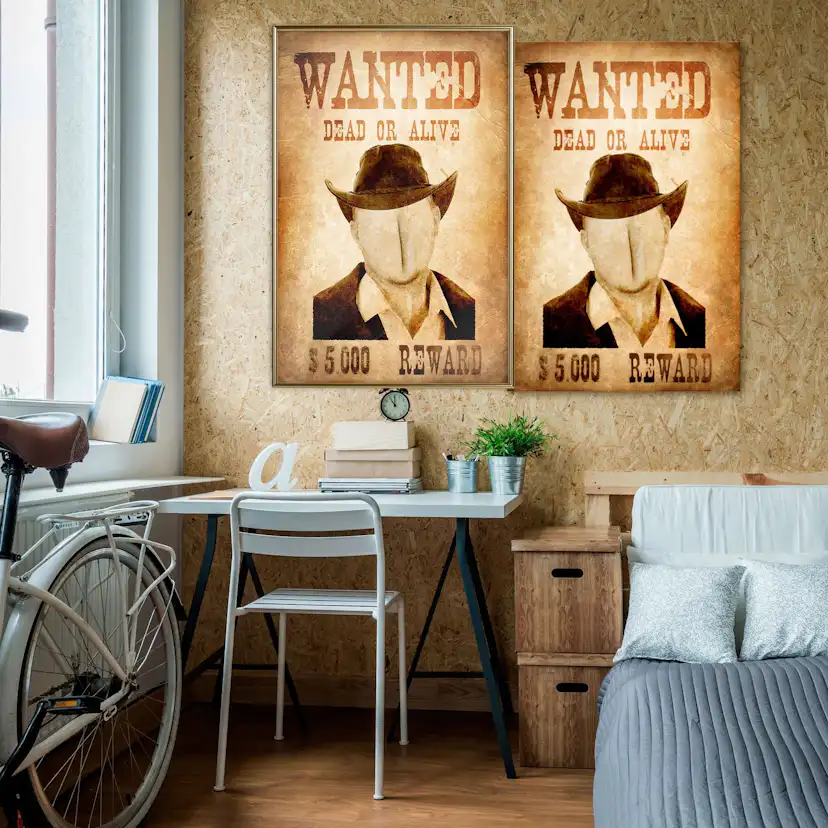 Poster Artgeist Affisch Wanted