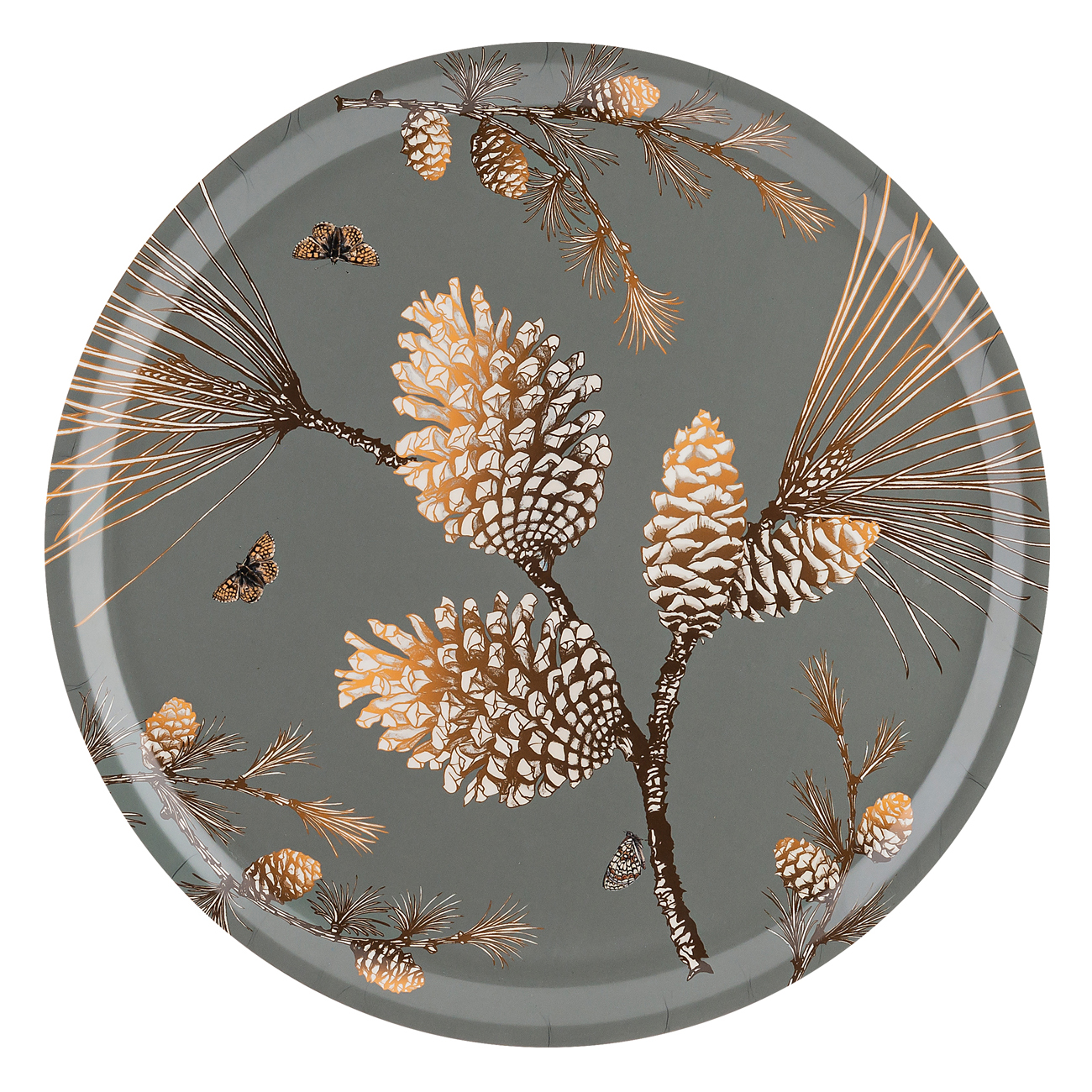 Bricka Åry Trays Pine Cone Rund