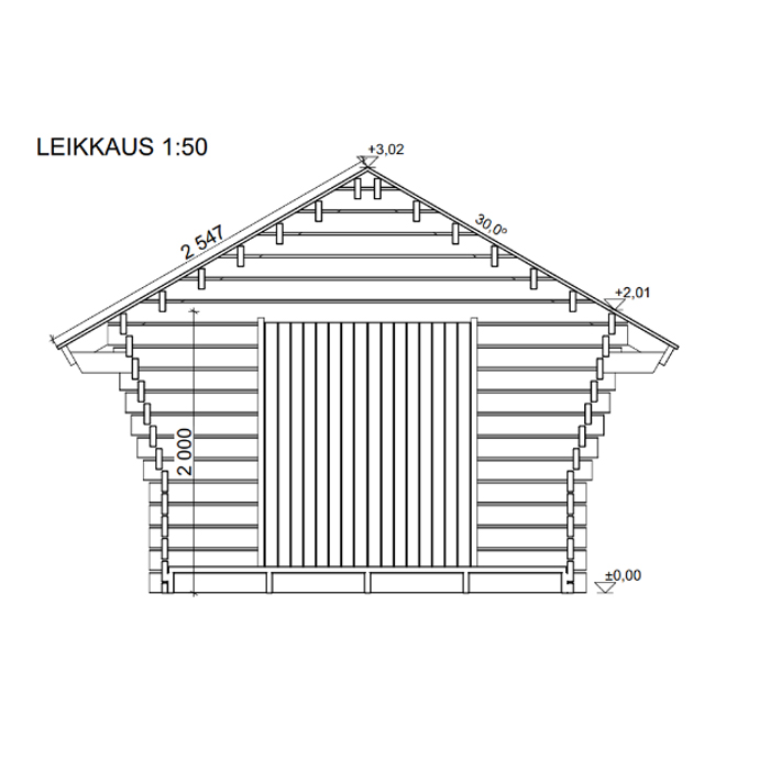 Timmerförråd LP Garden R-M (10m²) Med Springor