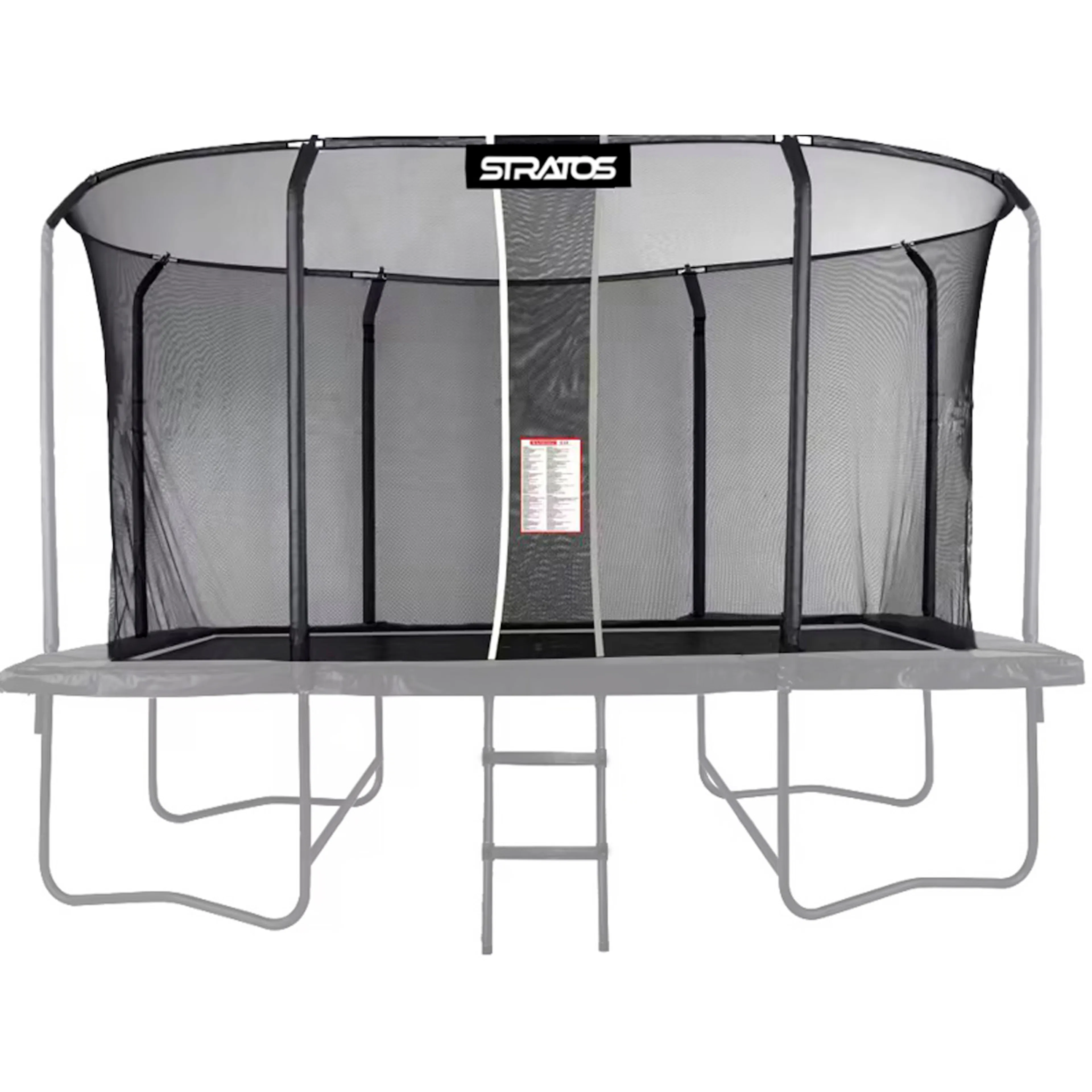 Säkerhetsnät Stratos till Rektangulär Studsmatta 277x477 cm Premium Black Line