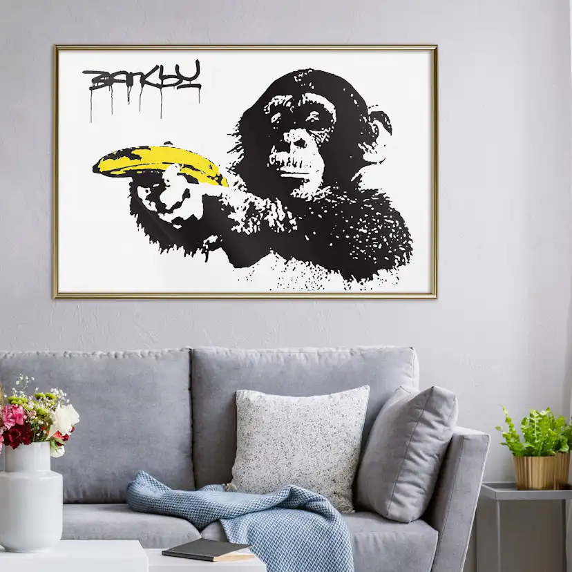 Poster Artgeist Affisch Banana Gun