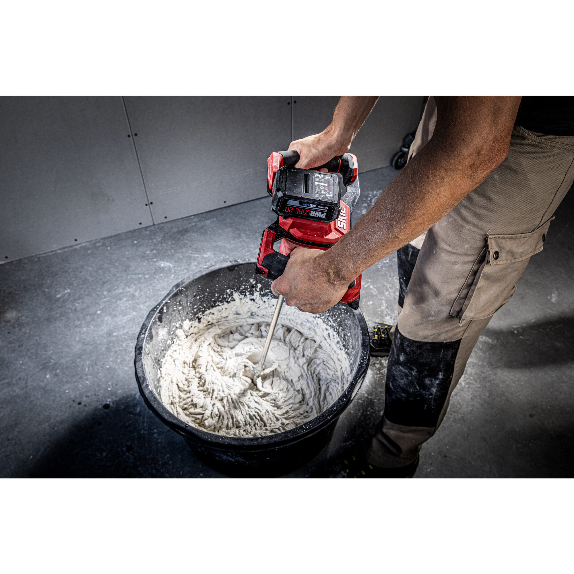 Blandare SKIL 3171 CA – Batteridriven med Kolborstfri Motor