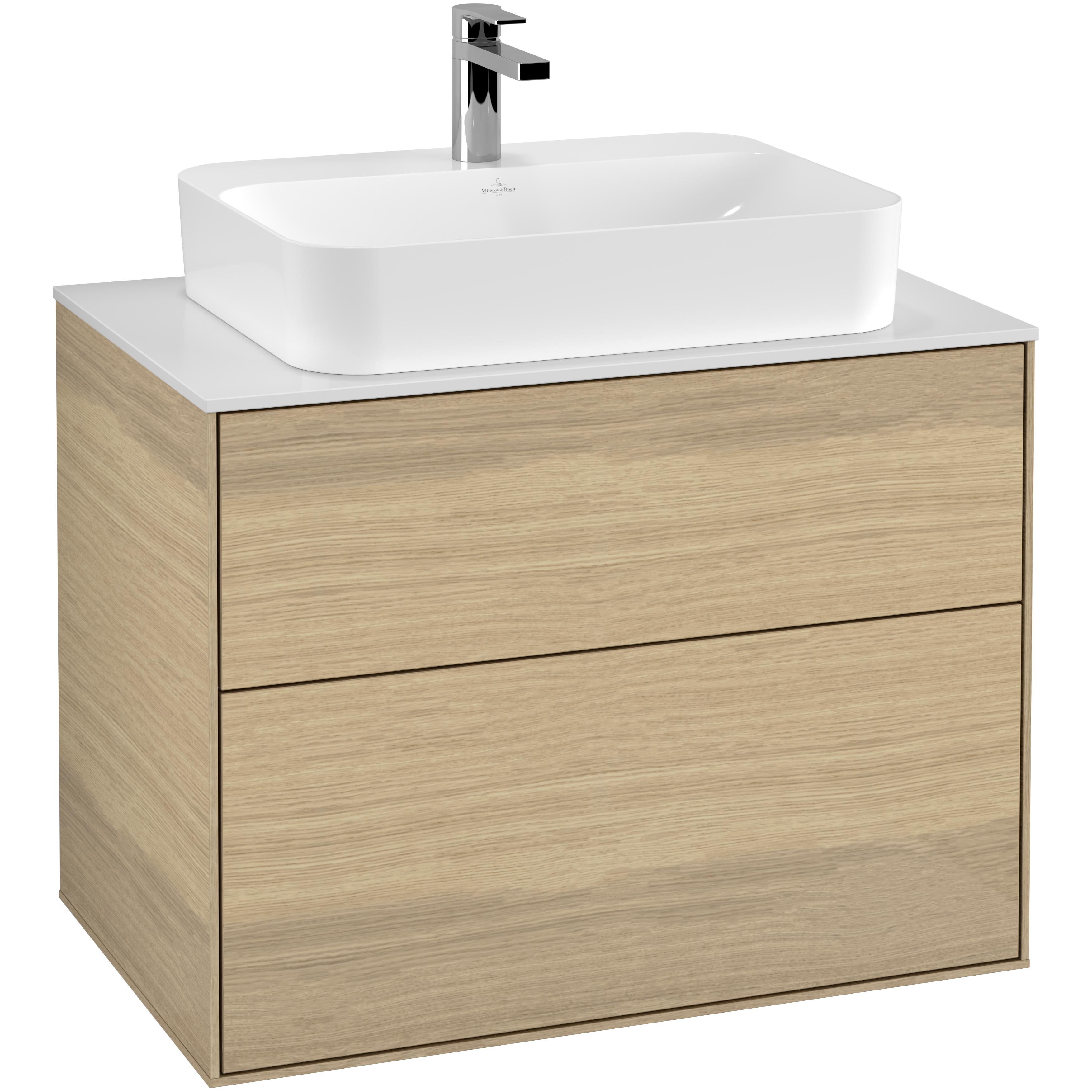 Tvättställsskåp Villeroy & Boch Finion med 2 Lådor och Bänkskiva för Ytmonterat Tvättställ