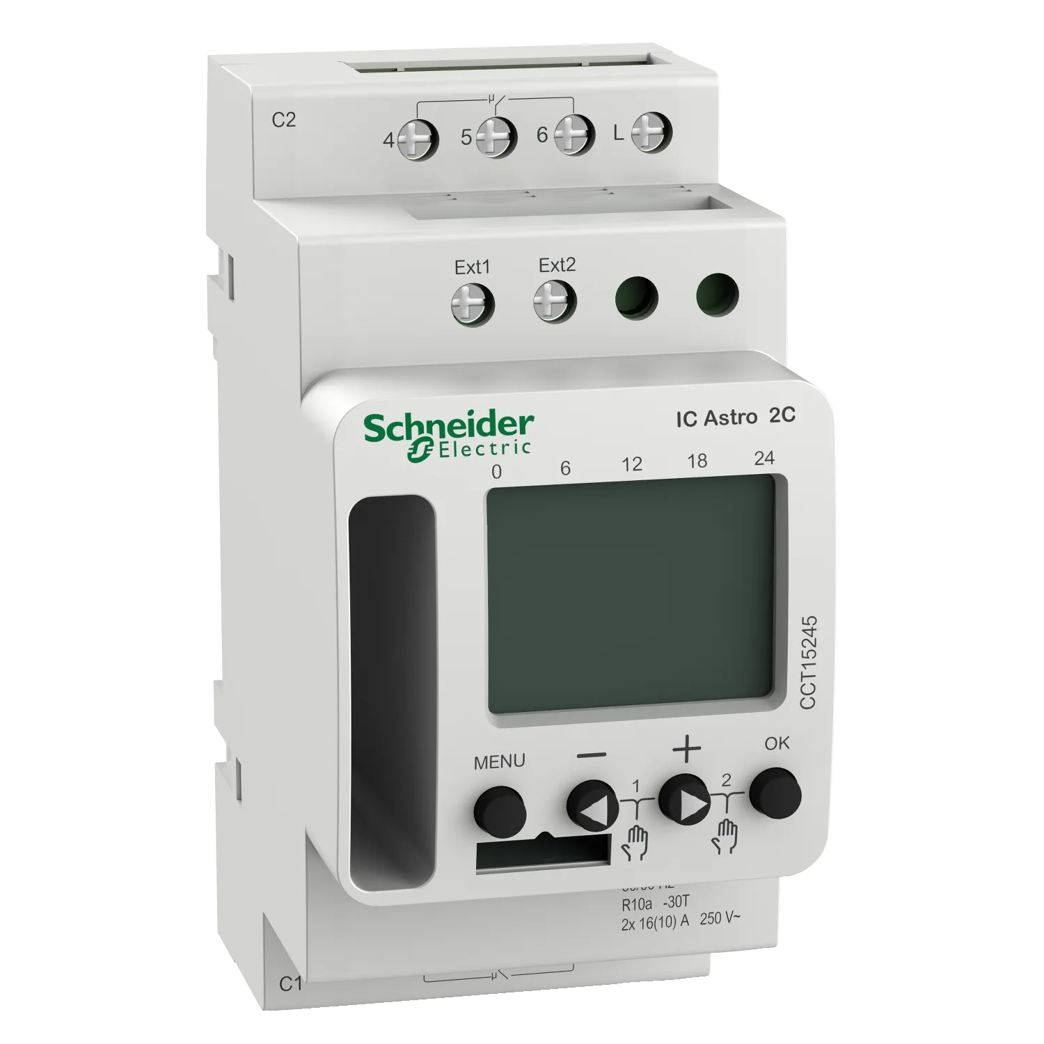 Ljusrelä Schneider Electric Acti 9 IC Astro 2 kanaler Bluetooth