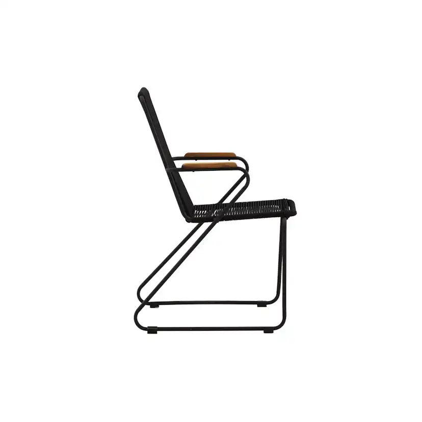 Bois Diningchair Aluminium - Black / Svart