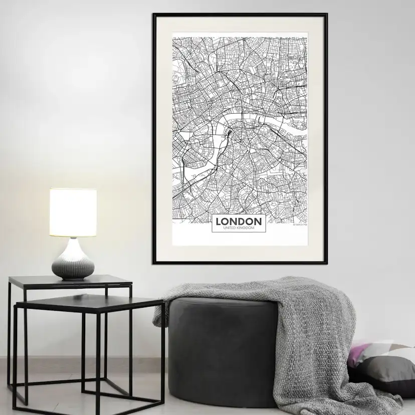 Poster Artgeist Affisch Map of London