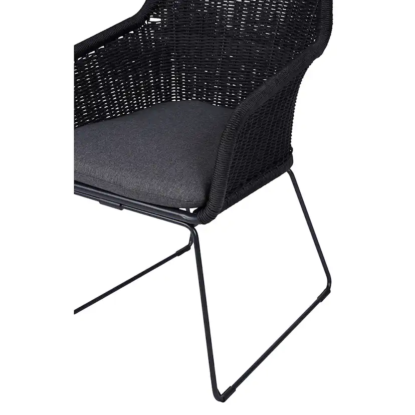 GARDEN CHAIR W/CUSHION Grå