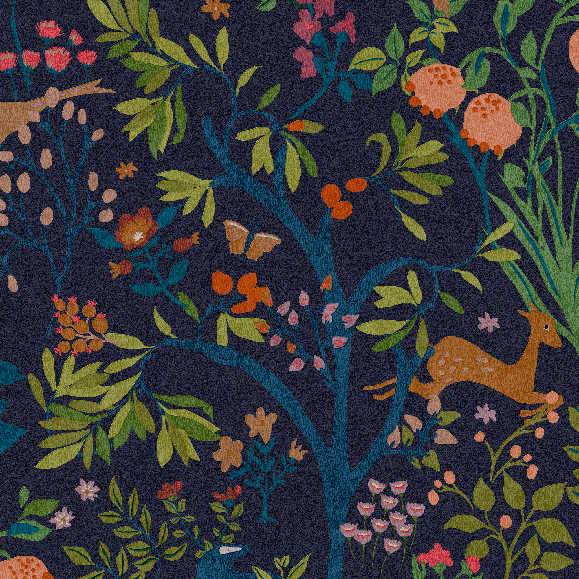 Tapet Joules Enchanted Träland Navy 120872